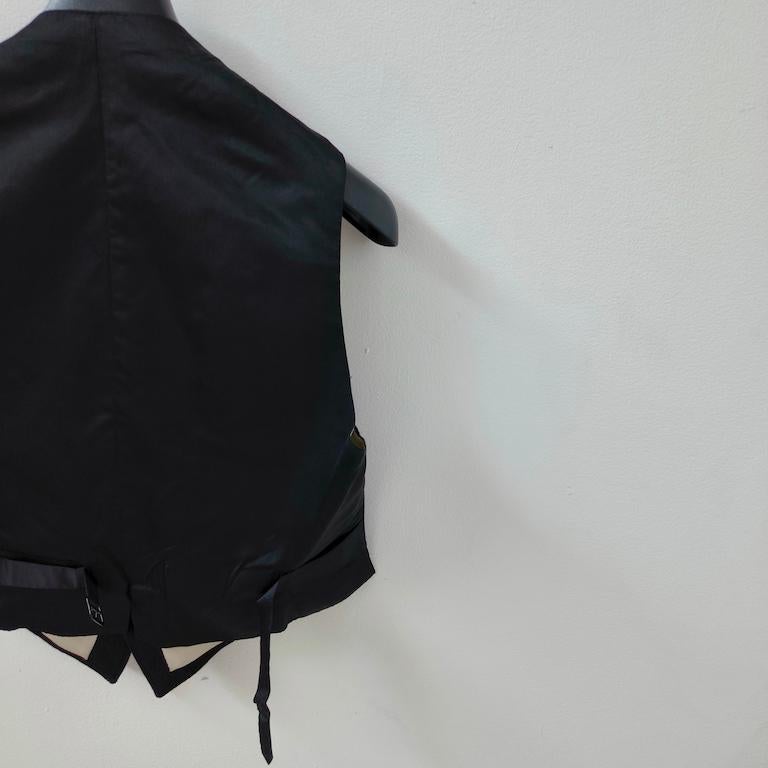 Vintage Italian black wool tailcoat (“smoking”) in vendita 3