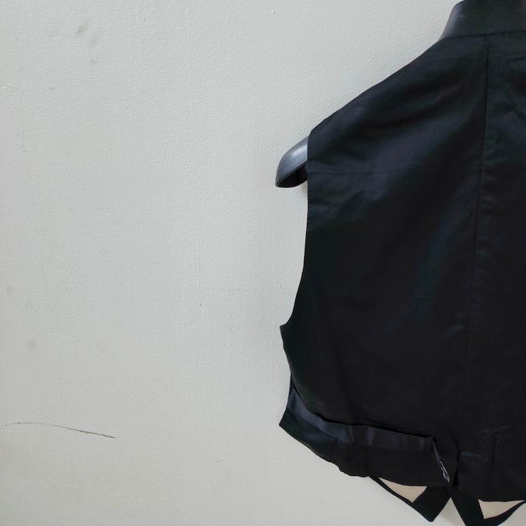 Vintage Italian black wool tailcoat (“smoking”) in vendita 4