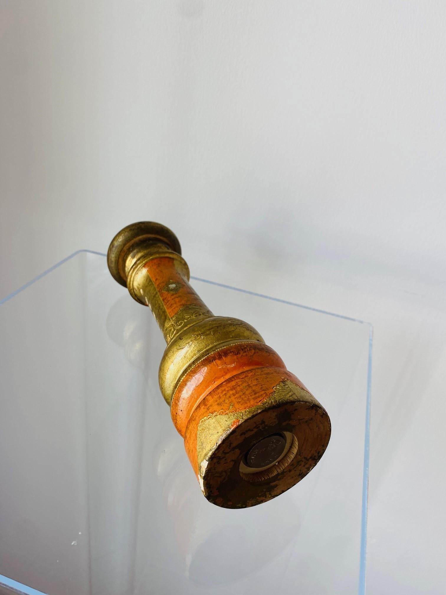 Vintage Italian Borghese Style Pepper Mill  Made in Italy For Sale 1