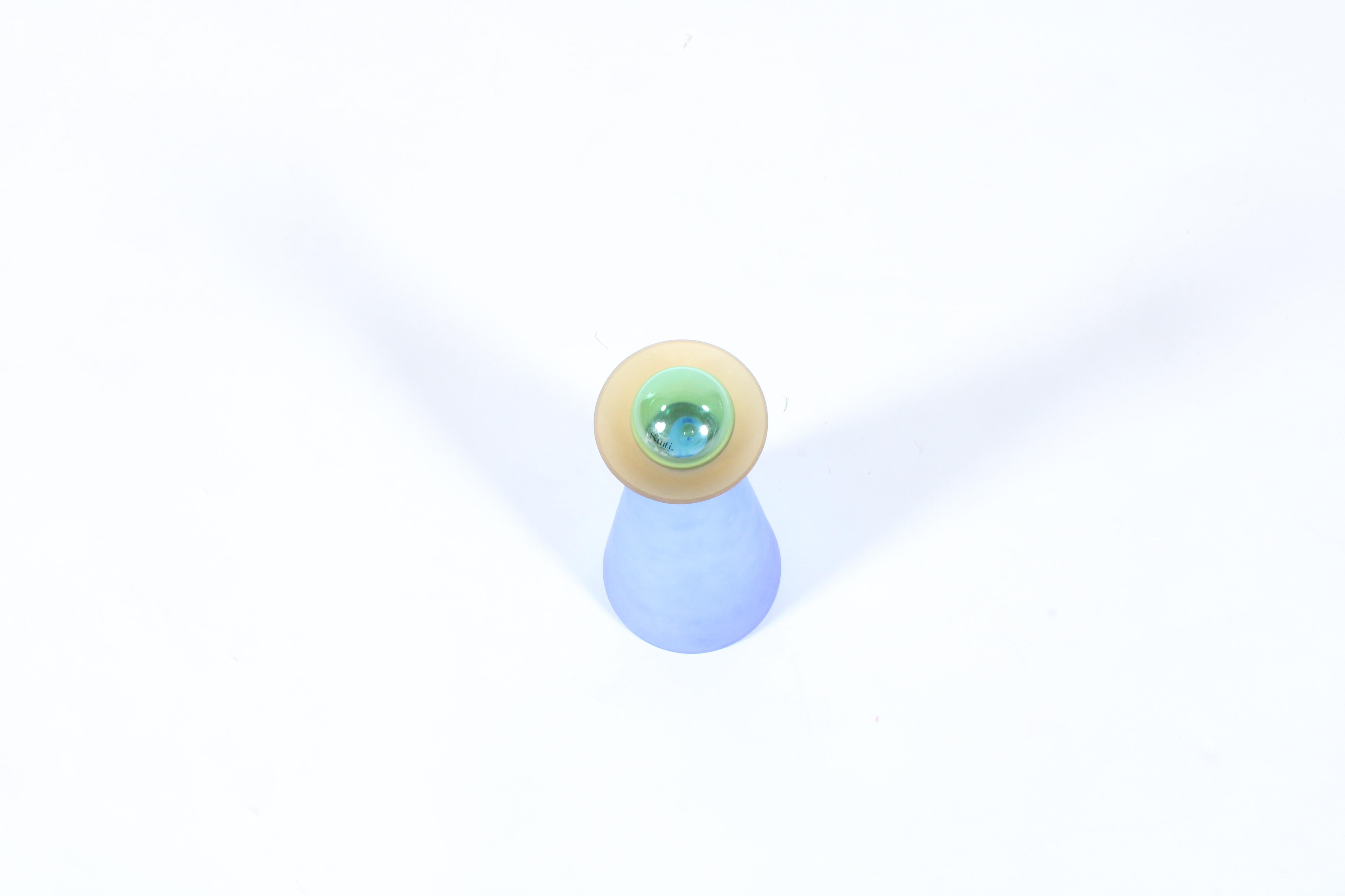 Modern Vintage Italian Bottle Vase By 'Santi' Of Murano *Free International Shipping