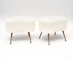Vintage Italian Boucle Stools