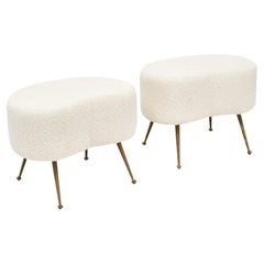 Vintage Italian Boucle Stools