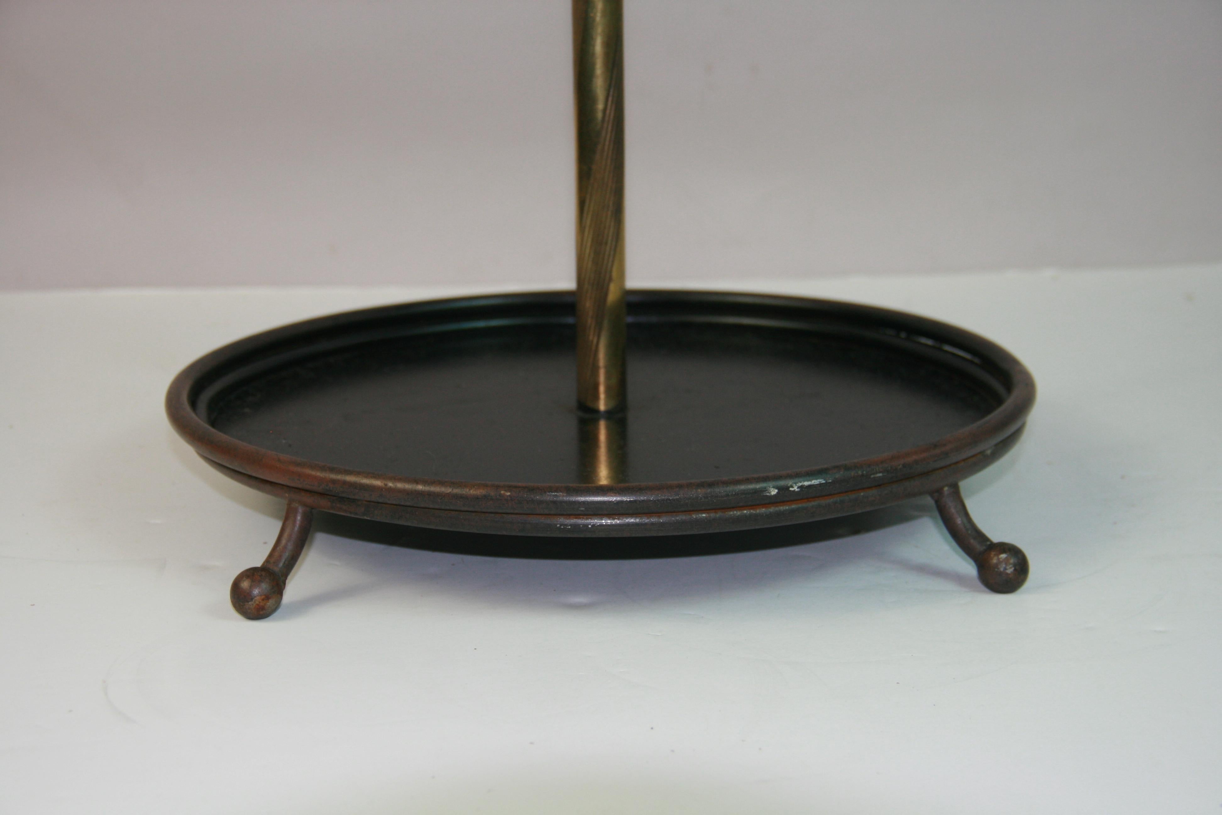 Vintage Italian Brass and Iron  Umbrella /Stick Stand 1960's For Sale 8