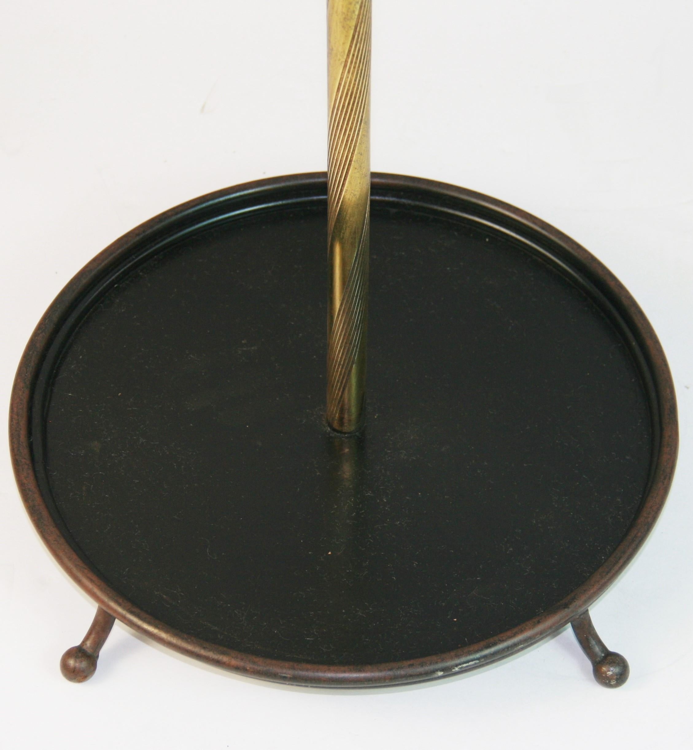 Vintage Italian Brass and Iron  Umbrella /Stick Stand 1960's For Sale 1