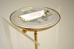 Vintage Italian Brass and Lucite Floor Lamp