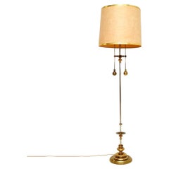 Lampada da terra Vintage Italian Lamp in ottone e acciaio