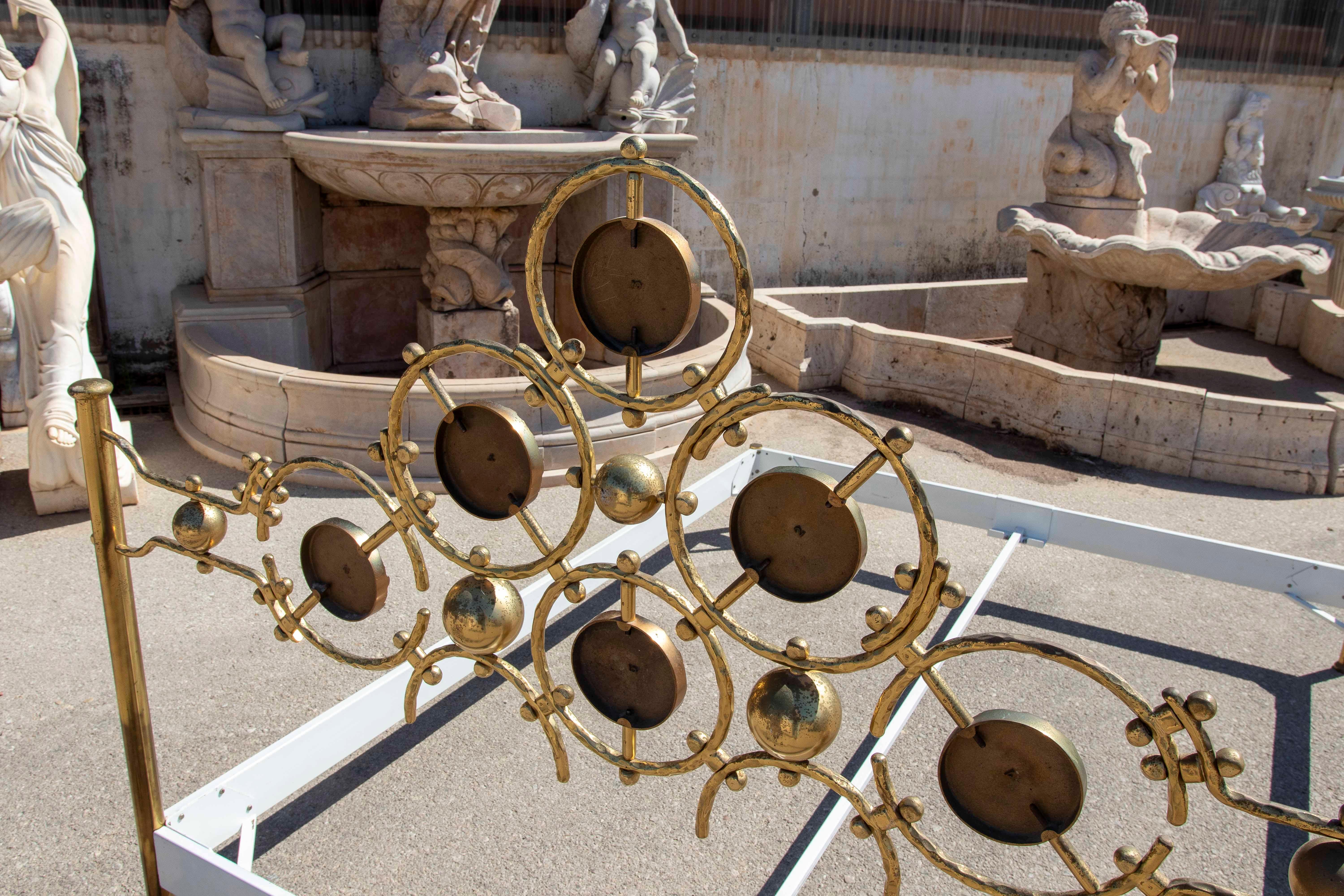 Estructura de cama italiana vintage de latón de Osvaldo Borsani y Arnaldo Pomodoro en venta 5