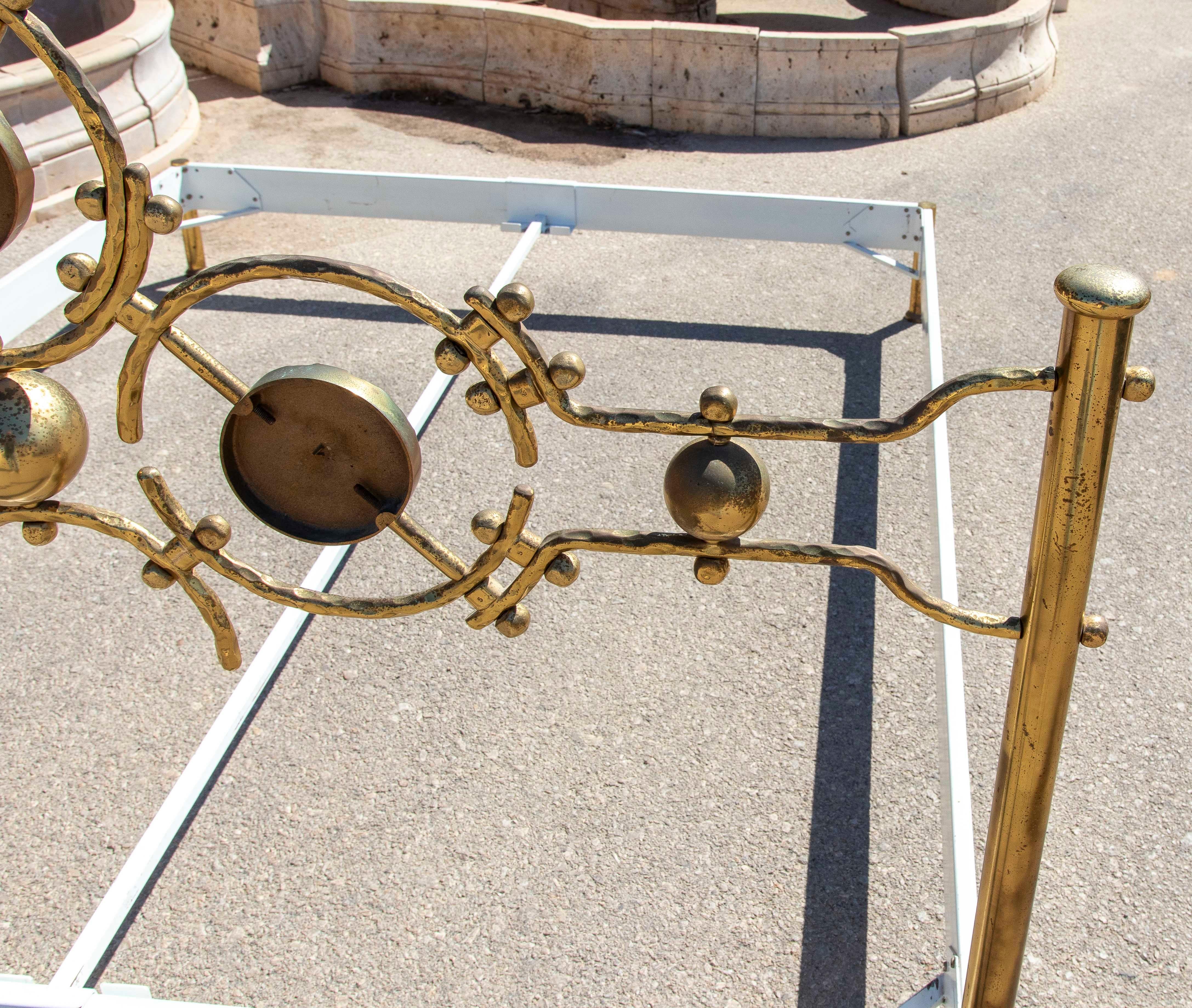 Estructura de cama italiana vintage de latón de Osvaldo Borsani y Arnaldo Pomodoro en venta 6