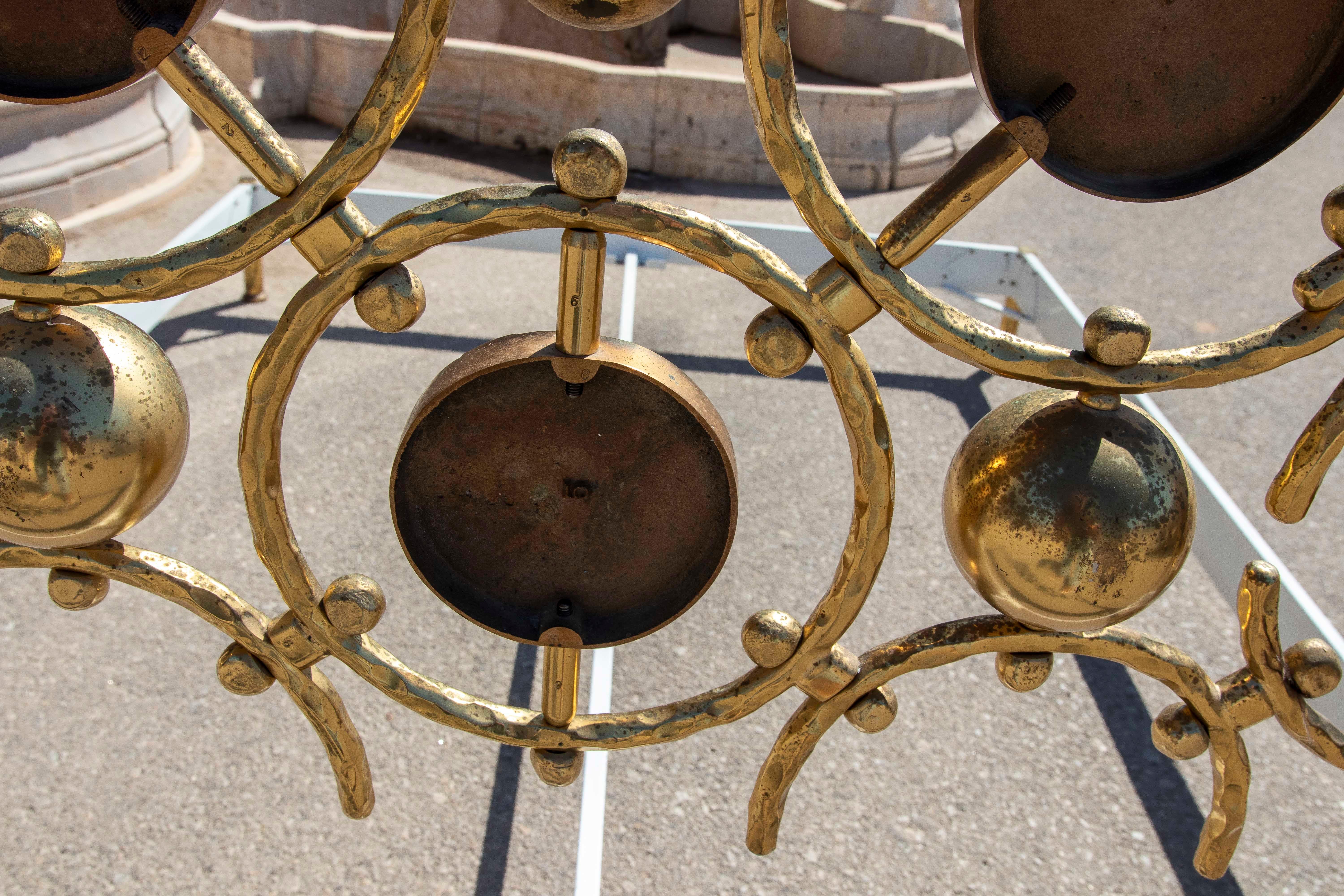 Estructura de cama italiana vintage de latón de Osvaldo Borsani y Arnaldo Pomodoro en venta 9