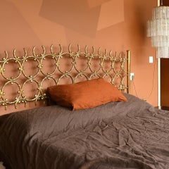 Vintage Italian Brass Bed Structure by Osvaldo Borsani and Arnaldo Pomodoro