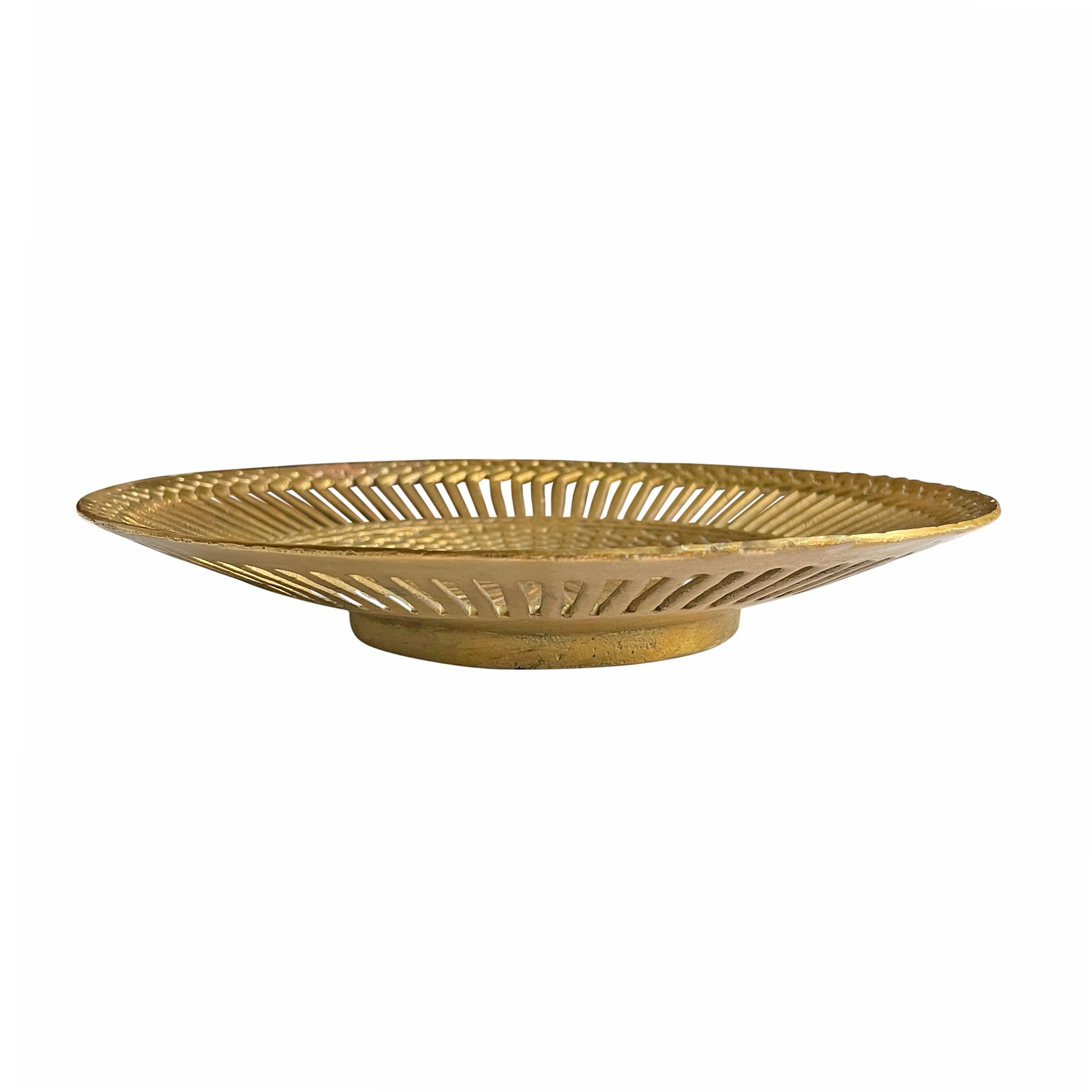 Cast Vintage Italian Brass Bowl