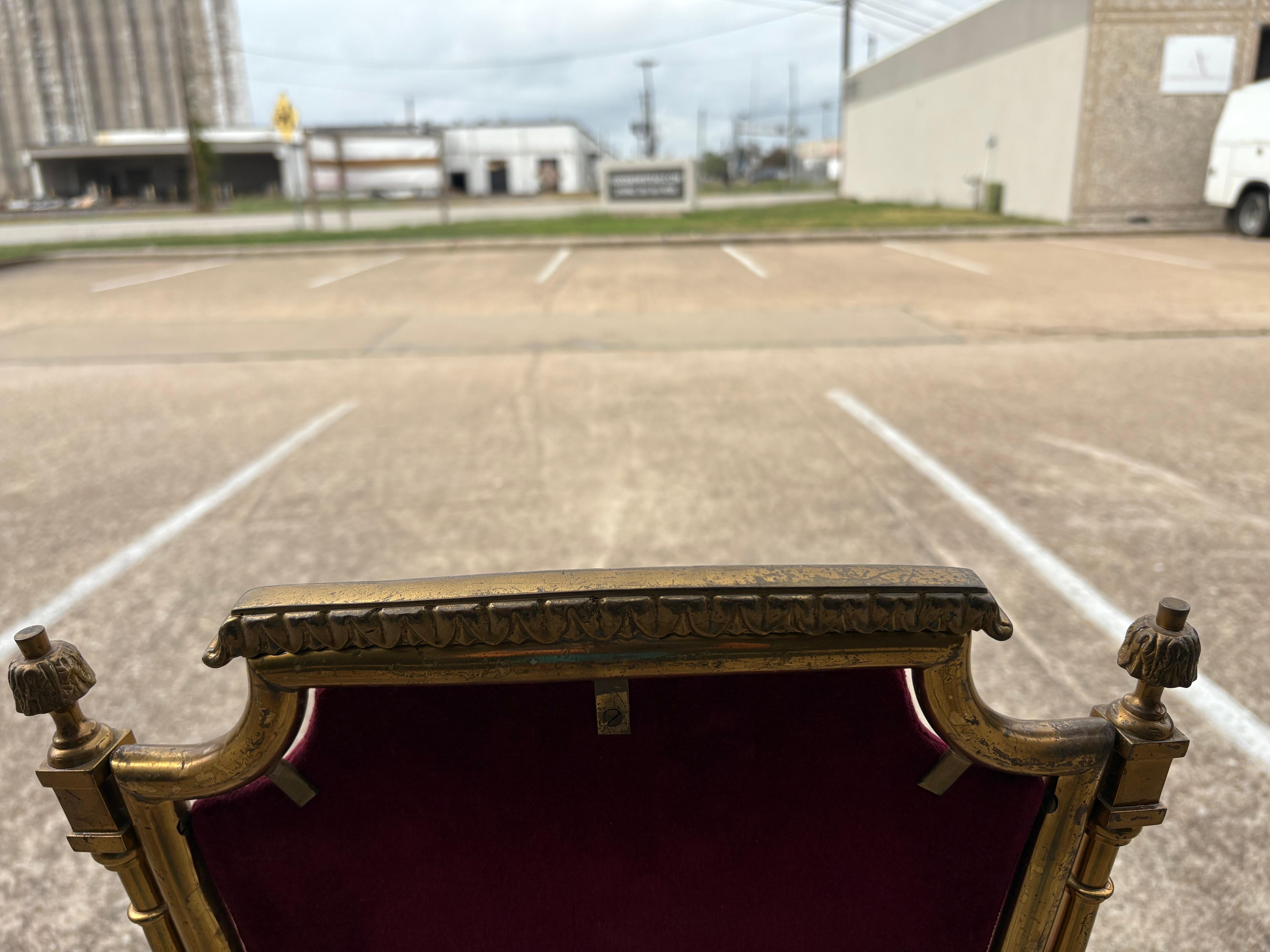 Vintage Italienisch Messing Chiavari Stuhl im Angebot 3