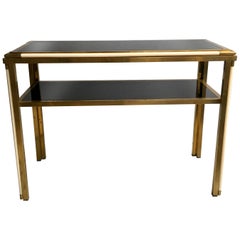 Vintage Italian Brass Console Table