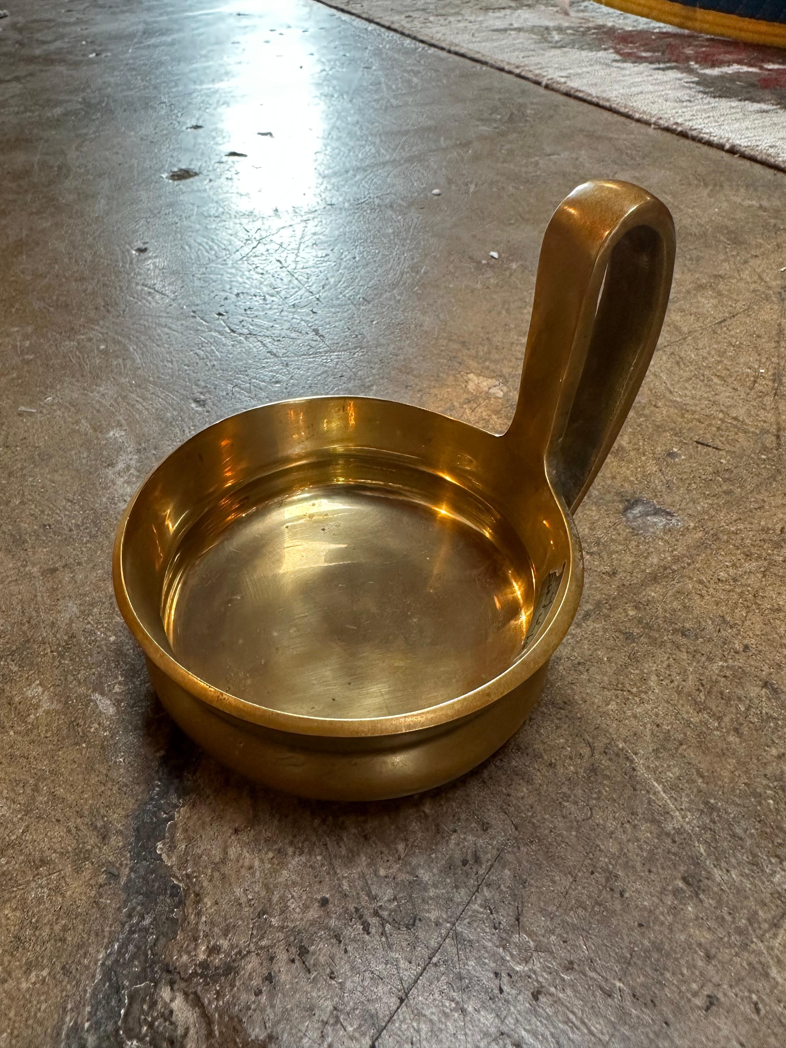 Vintage Italian Brass Decorative bowl 1980 For Sale 1