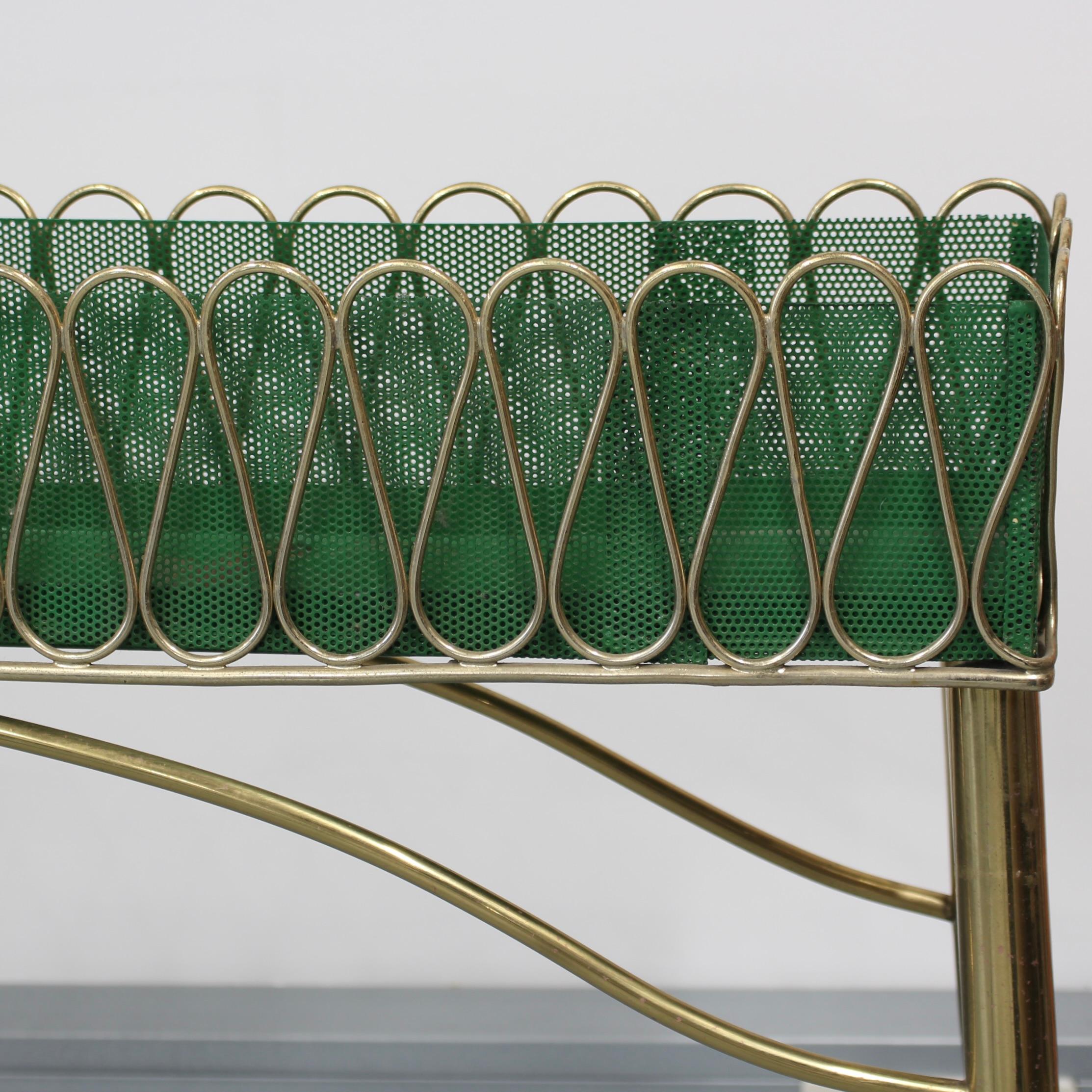 Stand italien vintage pour plantes en laiton (circa 1960) en vente 15