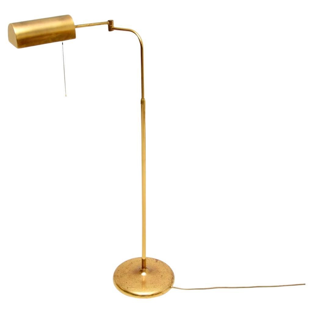 Vintage Italian Brass Floor Lamp For Sale