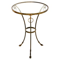 Vintage Italian Brass Gueridon Occasional Table