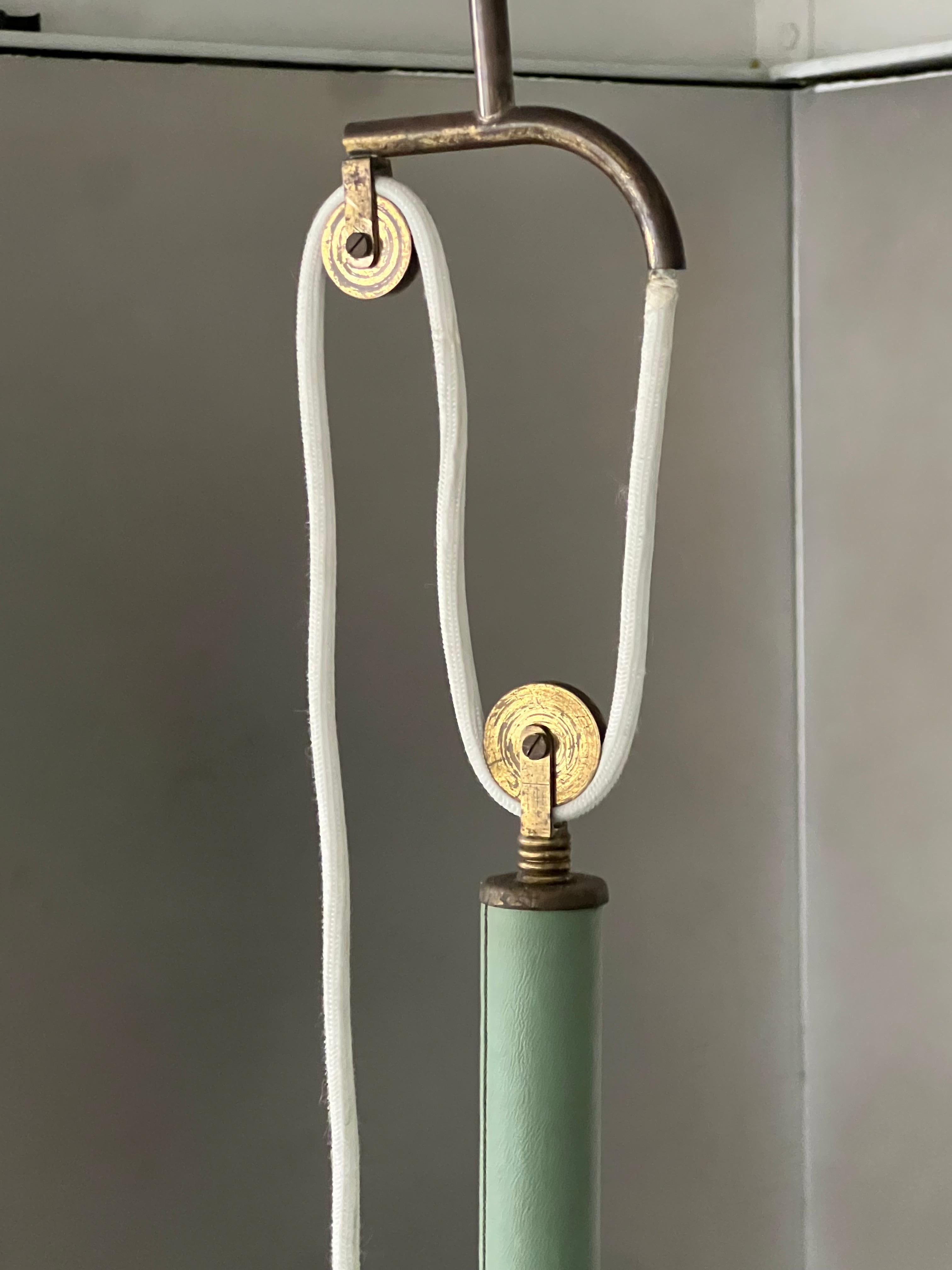 Lámpara colgante vintage italiana de latón, Gaetano Sciolari para Stilnovo Made in Italy Italiano en venta