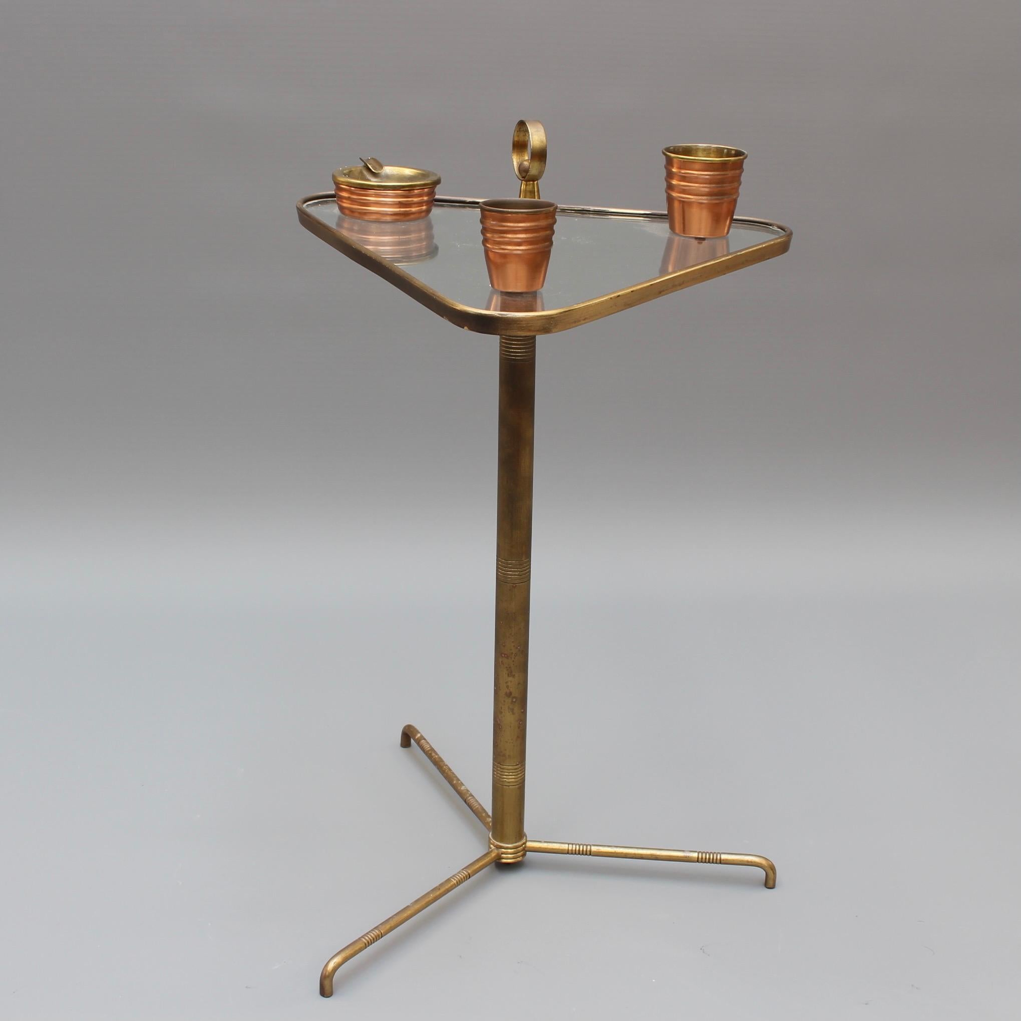 Mid-20th Century Vintage Italian Brass Smoking Stand 'circa 1950s'