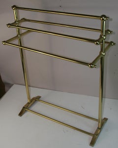 Vintage Italian Brass Towel/Comforter Rack