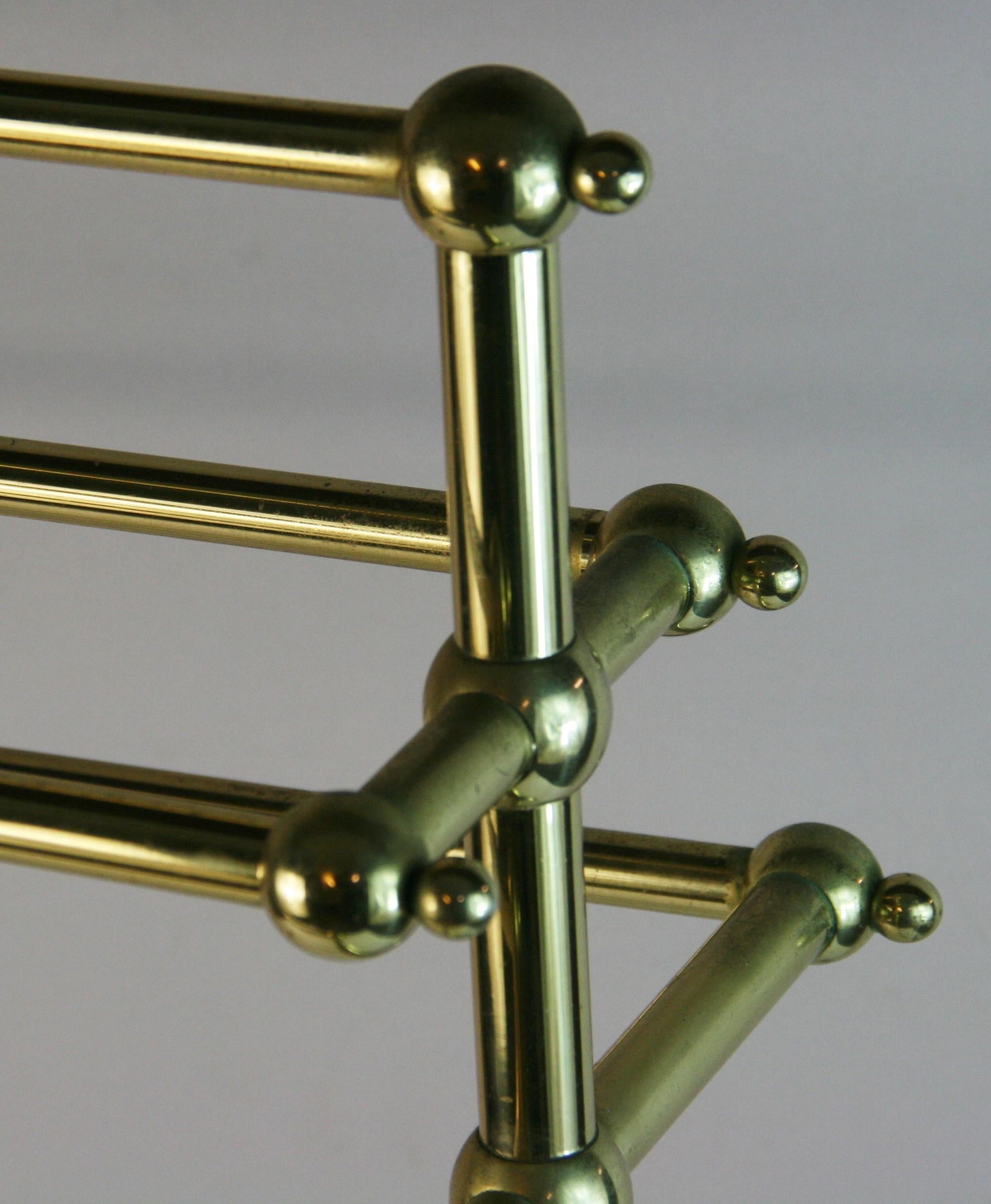 Vintage Italienisch Messing Handtuch / Tröster Rack im Angebot 2