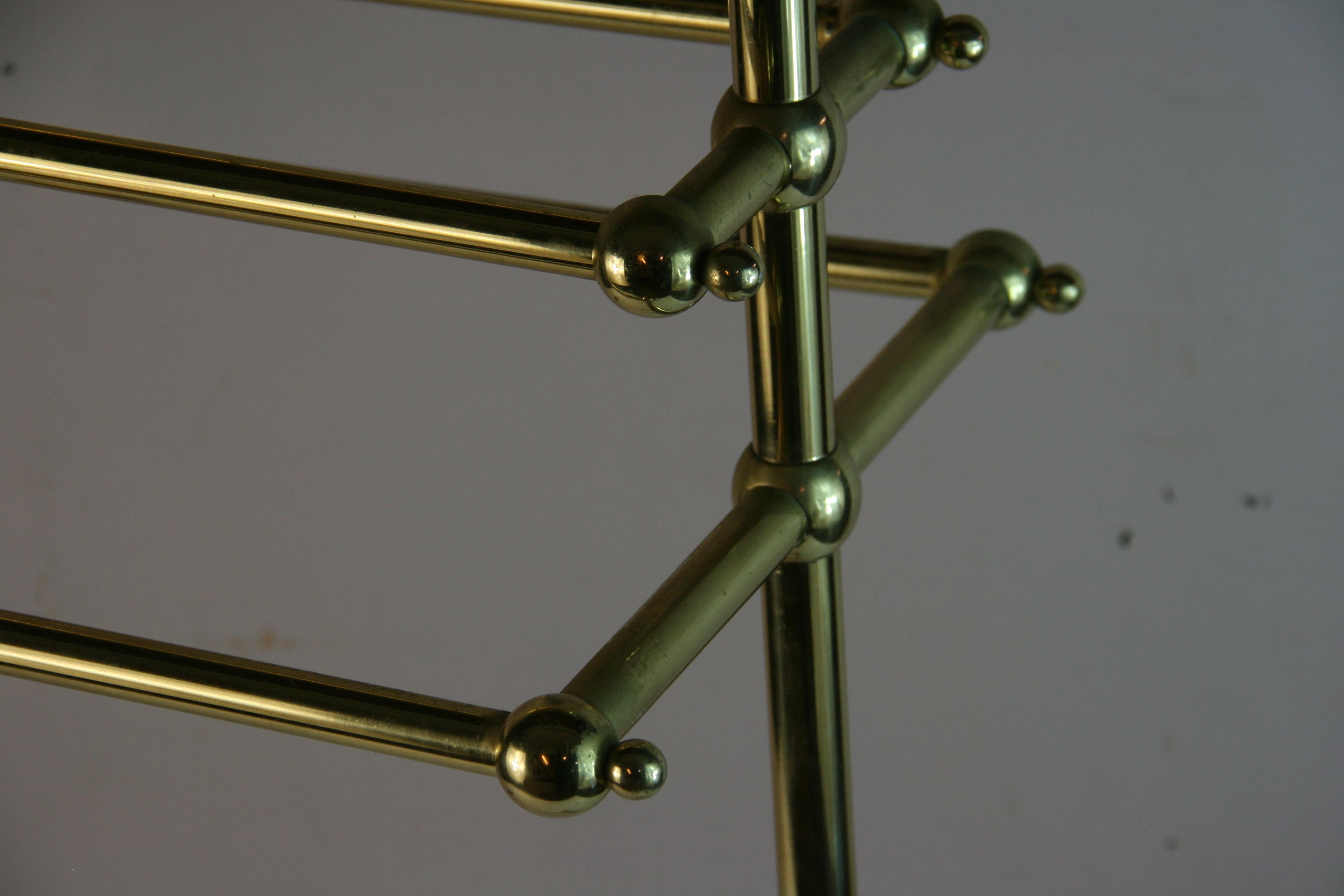Vintage Italienisch Messing Handtuch / Tröster Rack im Angebot 3