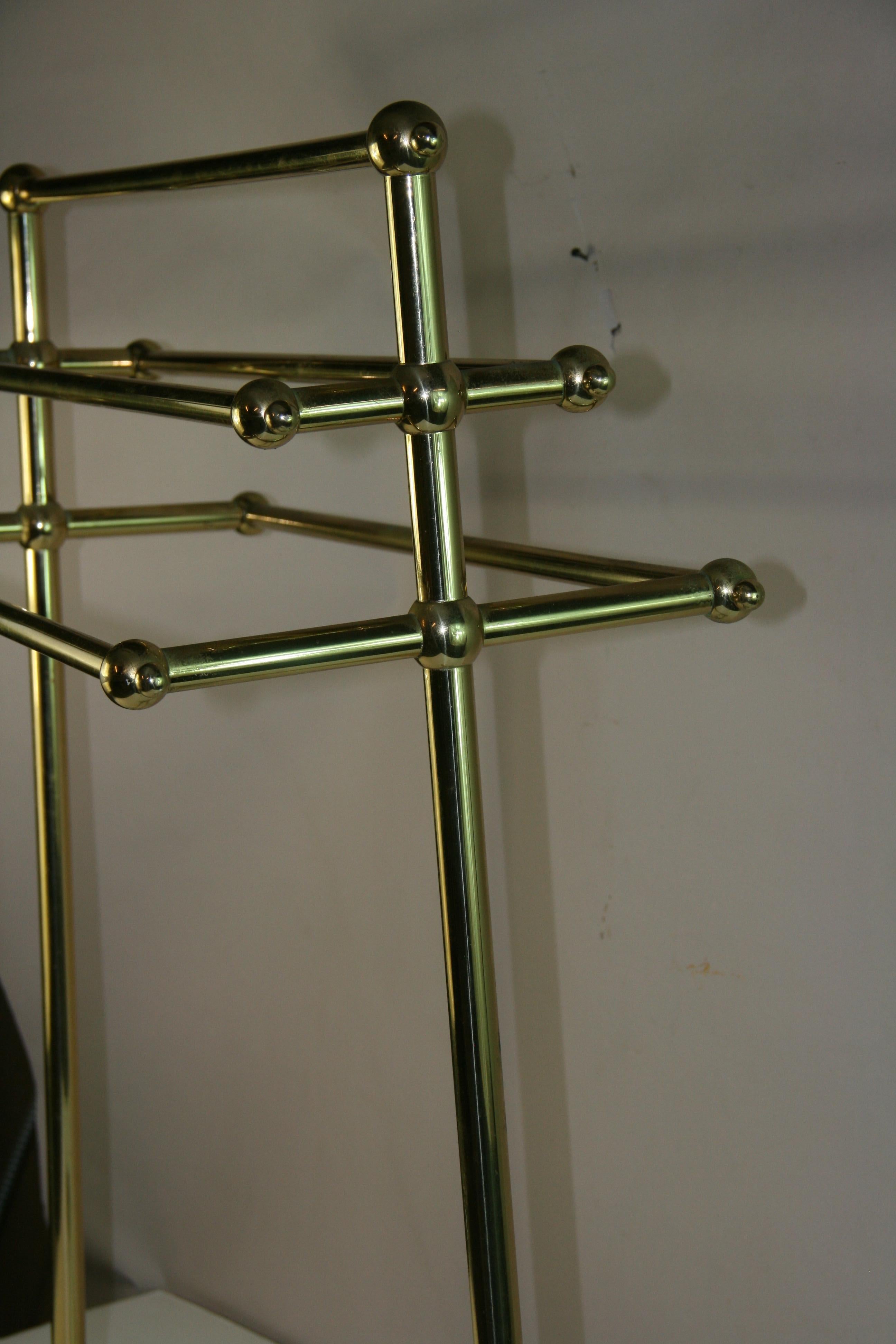Vintage Italienisch Messing Handtuch / Tröster Rack im Angebot 4
