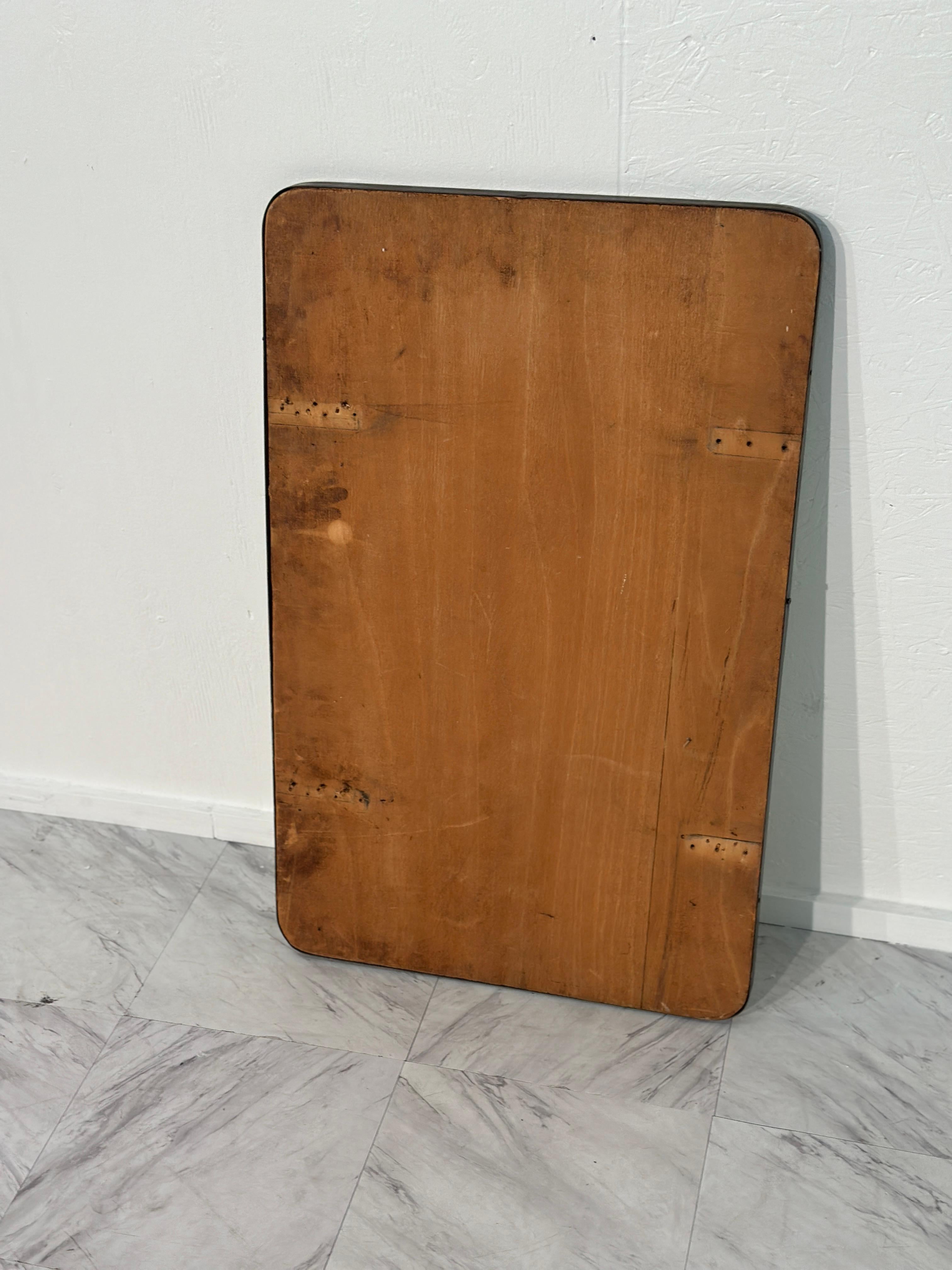 Vintage Italian Brass Wall Mirror 1960s 1
