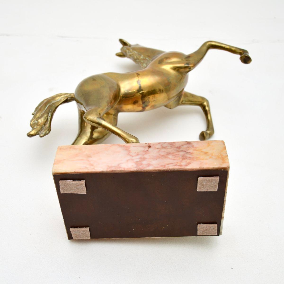 Italienische Vintage-Pferdskulptur aus Bronze, Vintage im Angebot 1