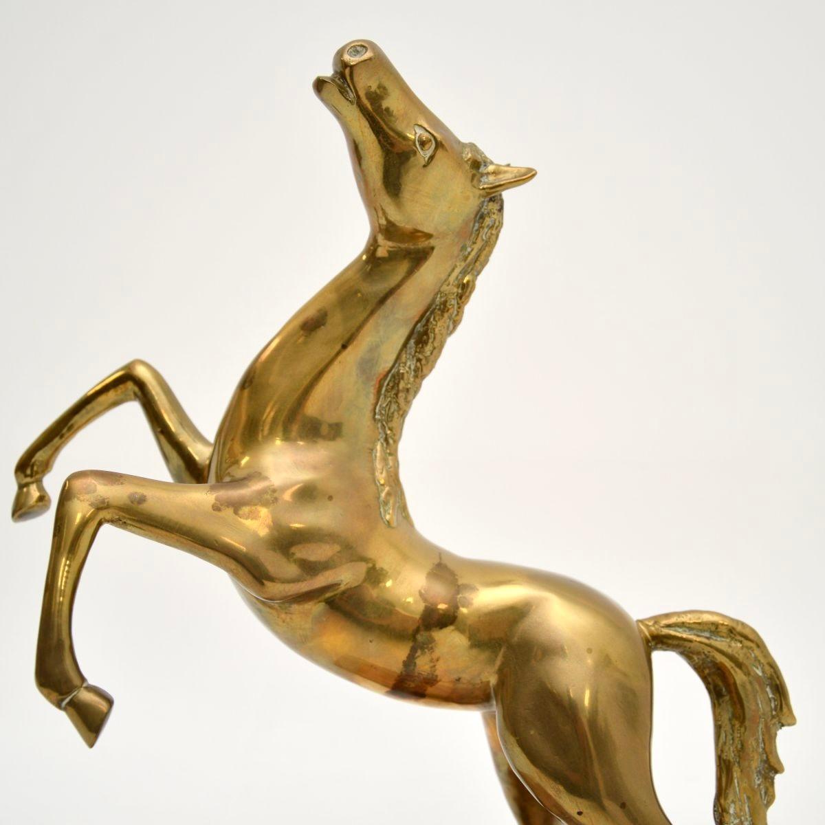 Italienische Vintage-Pferdskulptur aus Bronze, Vintage im Angebot 2