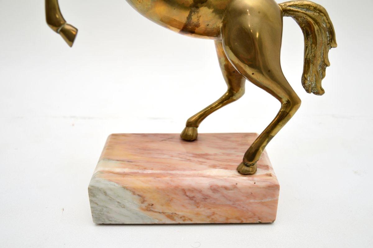 Italienische Vintage-Pferdskulptur aus Bronze, Vintage im Angebot 3