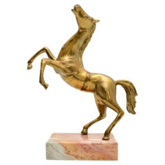Sculpture italienne vintage de cheval en bronze