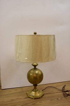 Vintage Italian Bronze or Brass Globe Lamp