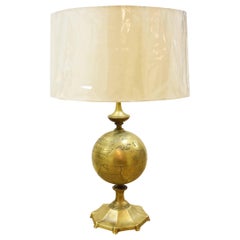 Vintage Italian Bronze or Brass Globe Lamp
