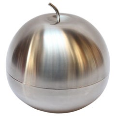 Secchiello per il ghiaccio "Apple" vintage in acciaio inox spazzolato di Morinox