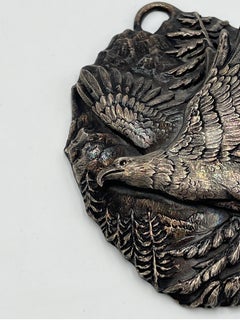 Vintage Italian Buccellati Sterling Silver Eagle Christmas Ornament #223