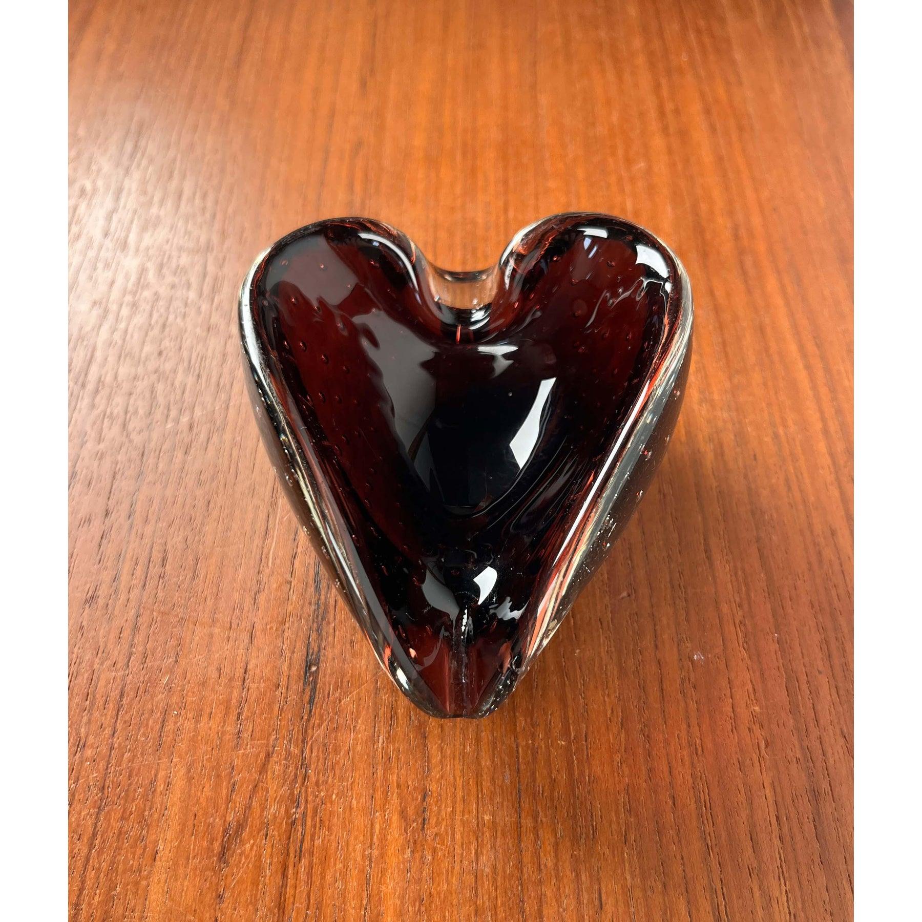 Cenicero Vintage Italian Bullicante Murano Glass, Años 70 en venta 11