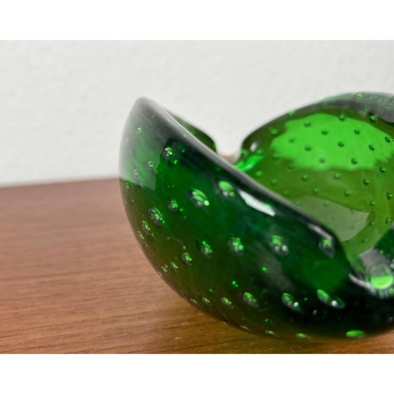 Cenicero Vintage Italian Bullicante Murano Glass en venta 5