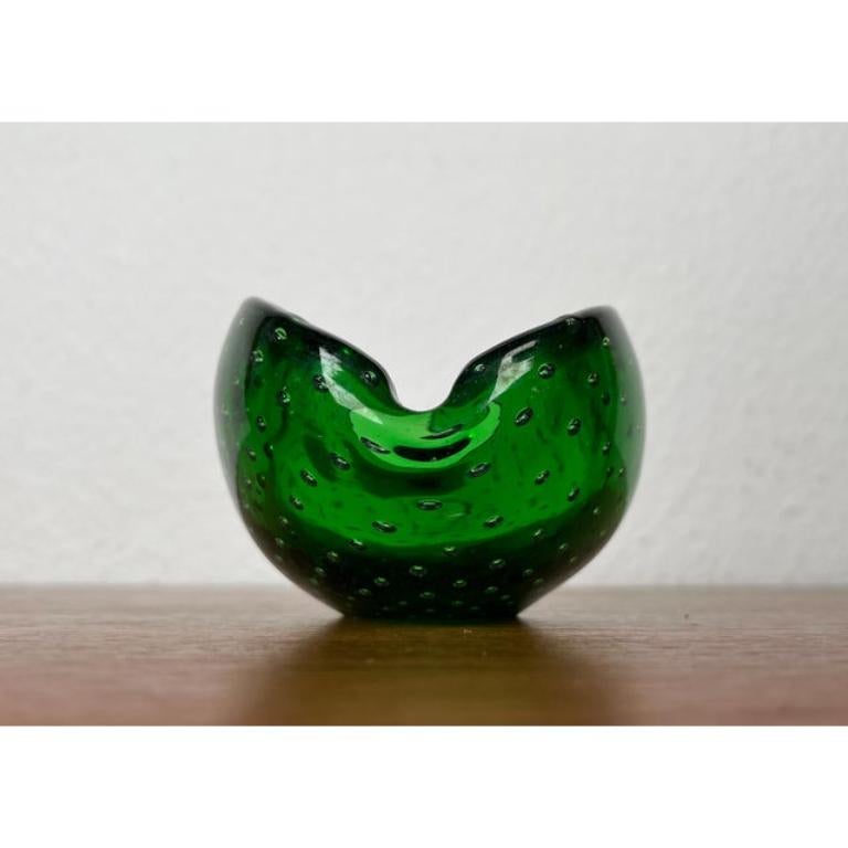 Cenicero Vintage Italian Bullicante Murano Glass en venta 12