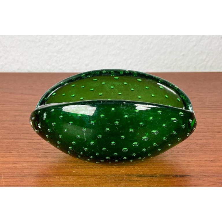 Cenicero Vintage Italian Bullicante Murano Glass en Bueno estado para la venta en Hamburg, DE