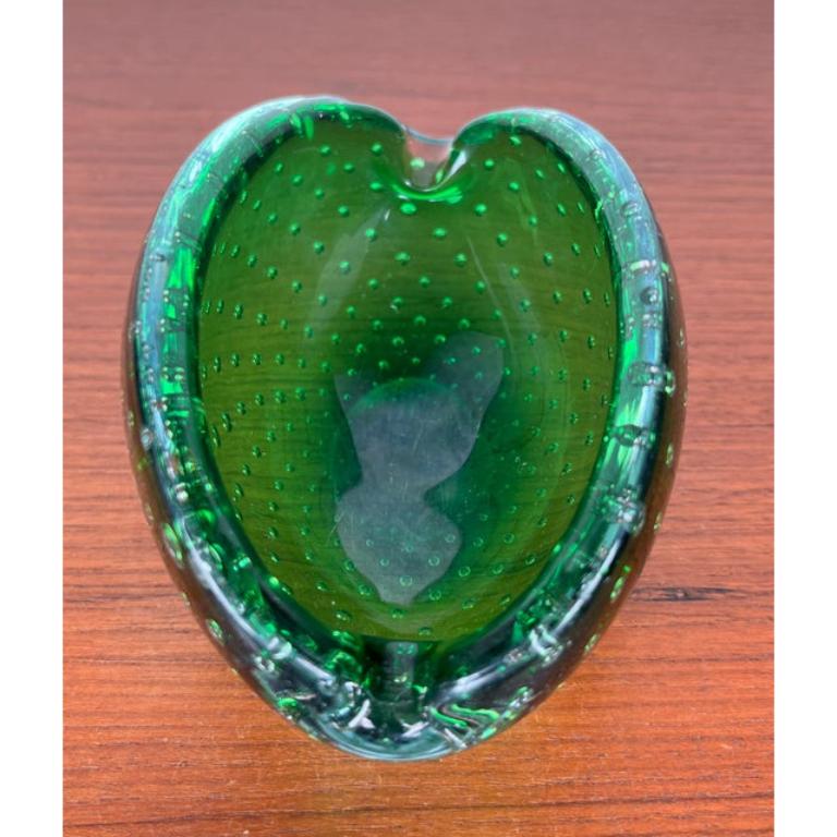 Cenicero Vintage Italian Bullicante Murano Glass en venta 3