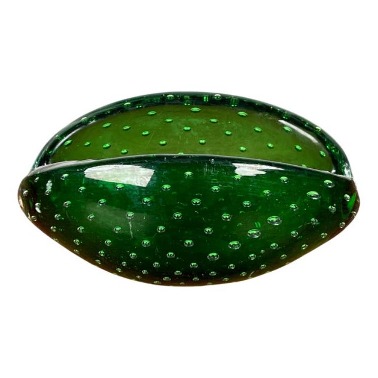 Cenicero Vintage Italian Bullicante Murano Glass