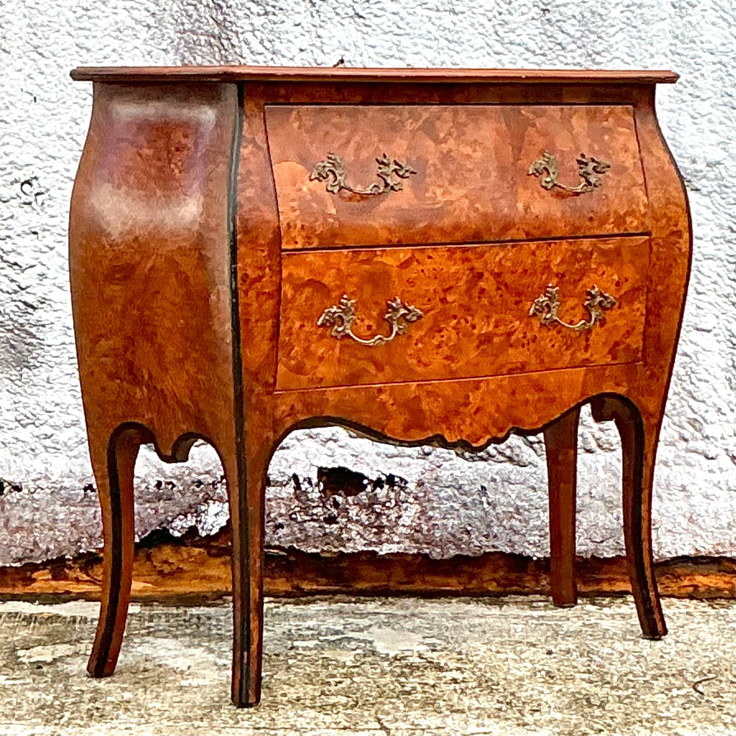 Vintage Italienische Wurzelholz Kommode im Angebot 1