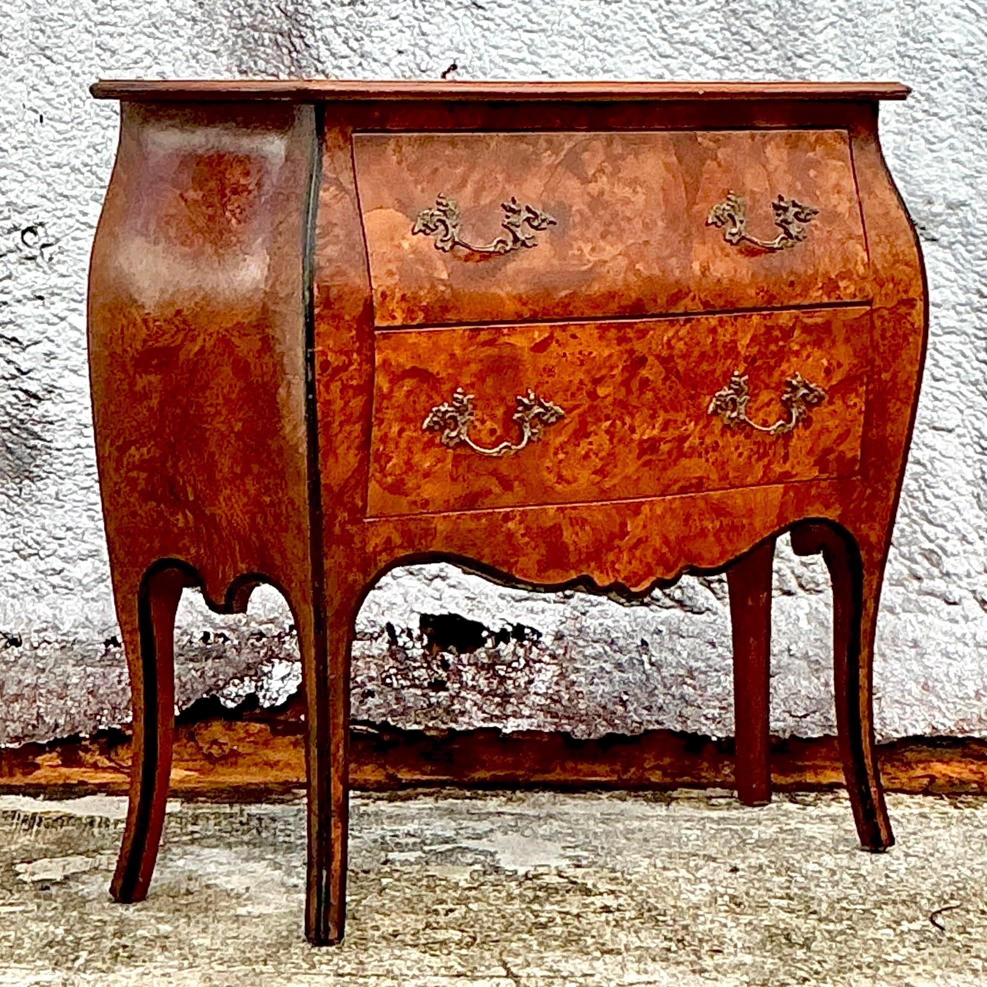 Vintage Italienische Wurzelholz Kommode im Angebot 2