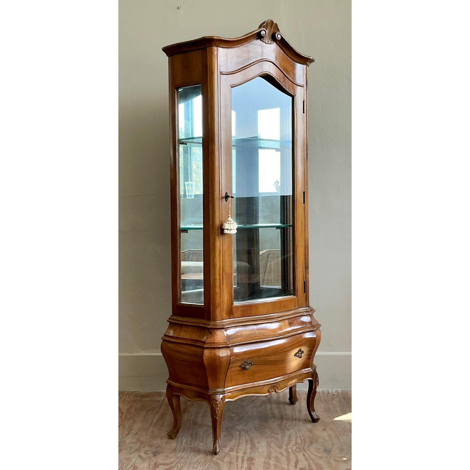 Mobile Curio in legno di radica italiano d'epoca in vendita 1