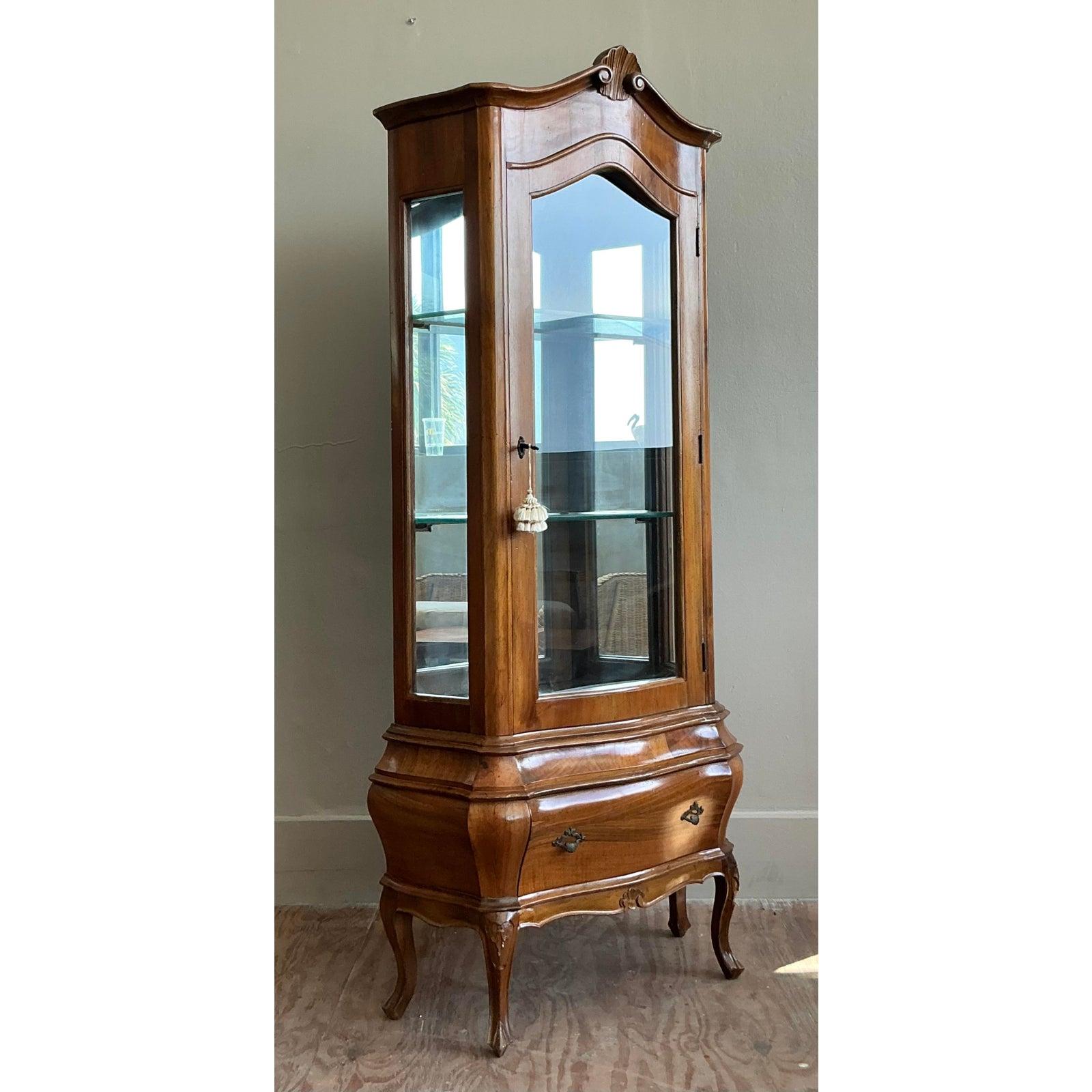 Mobile Curio in legno di radica italiano d'epoca in vendita 2