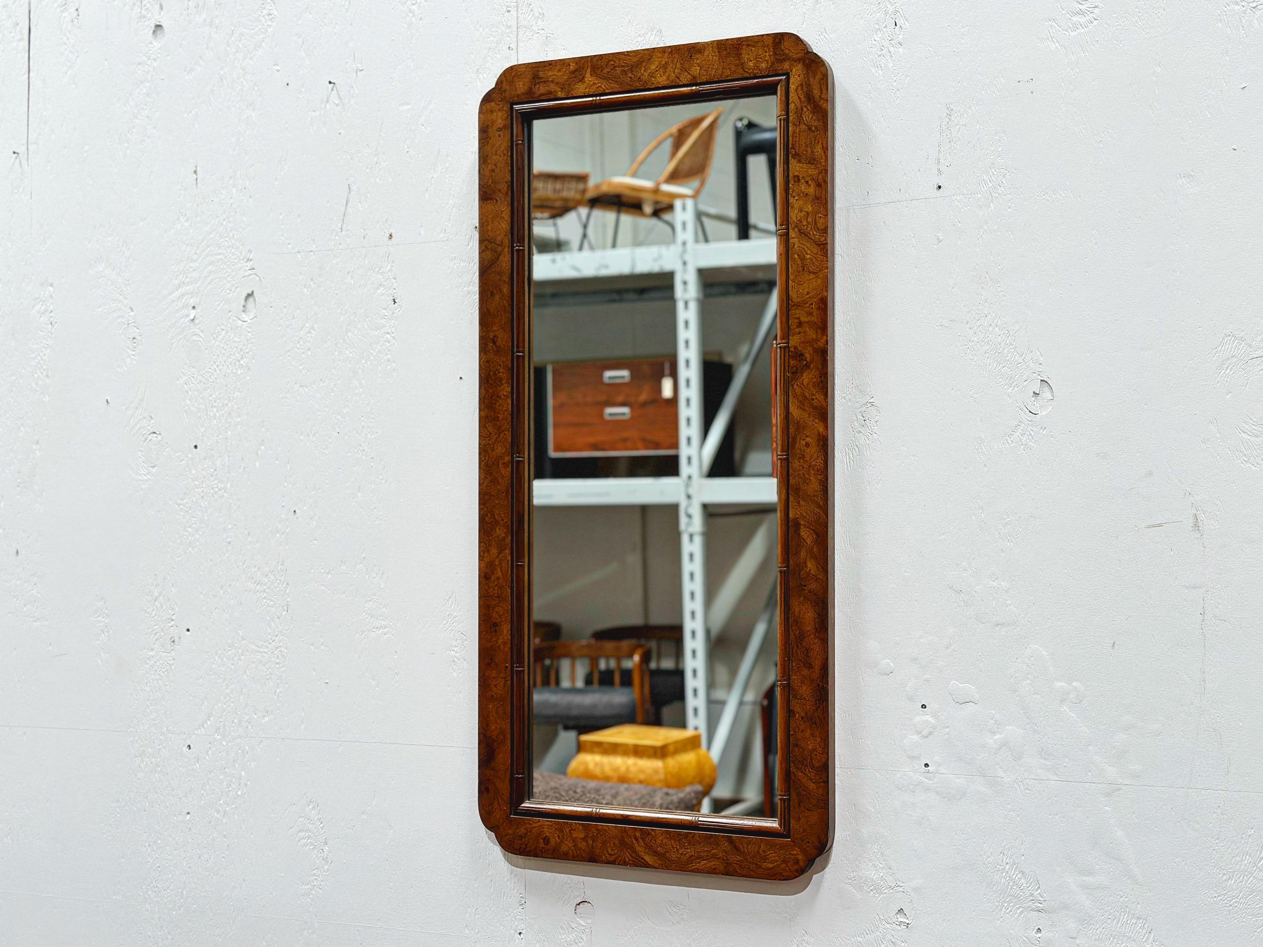 scalloped corner mirror