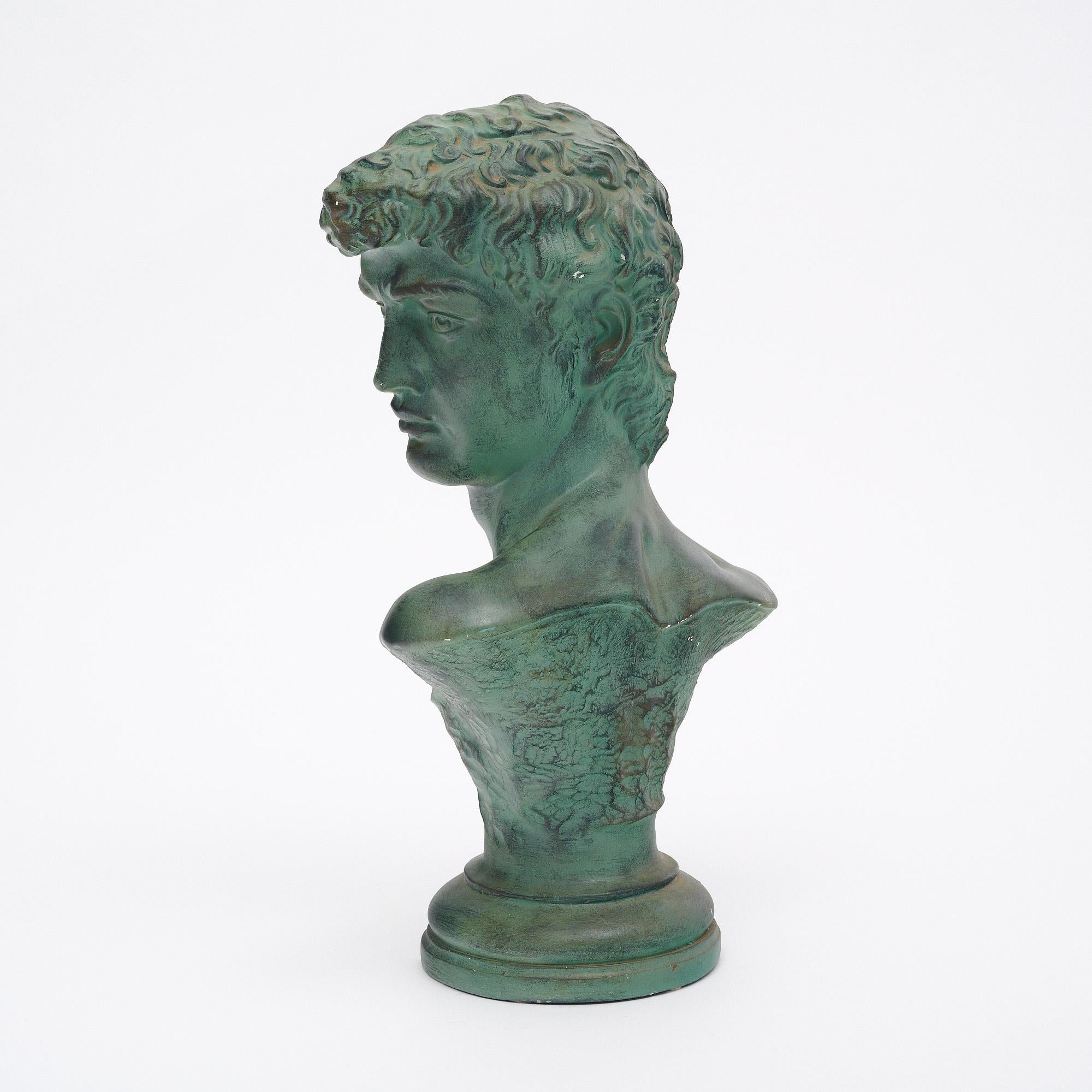 Terracotta Busto di David d'epoca in Italia in vendita