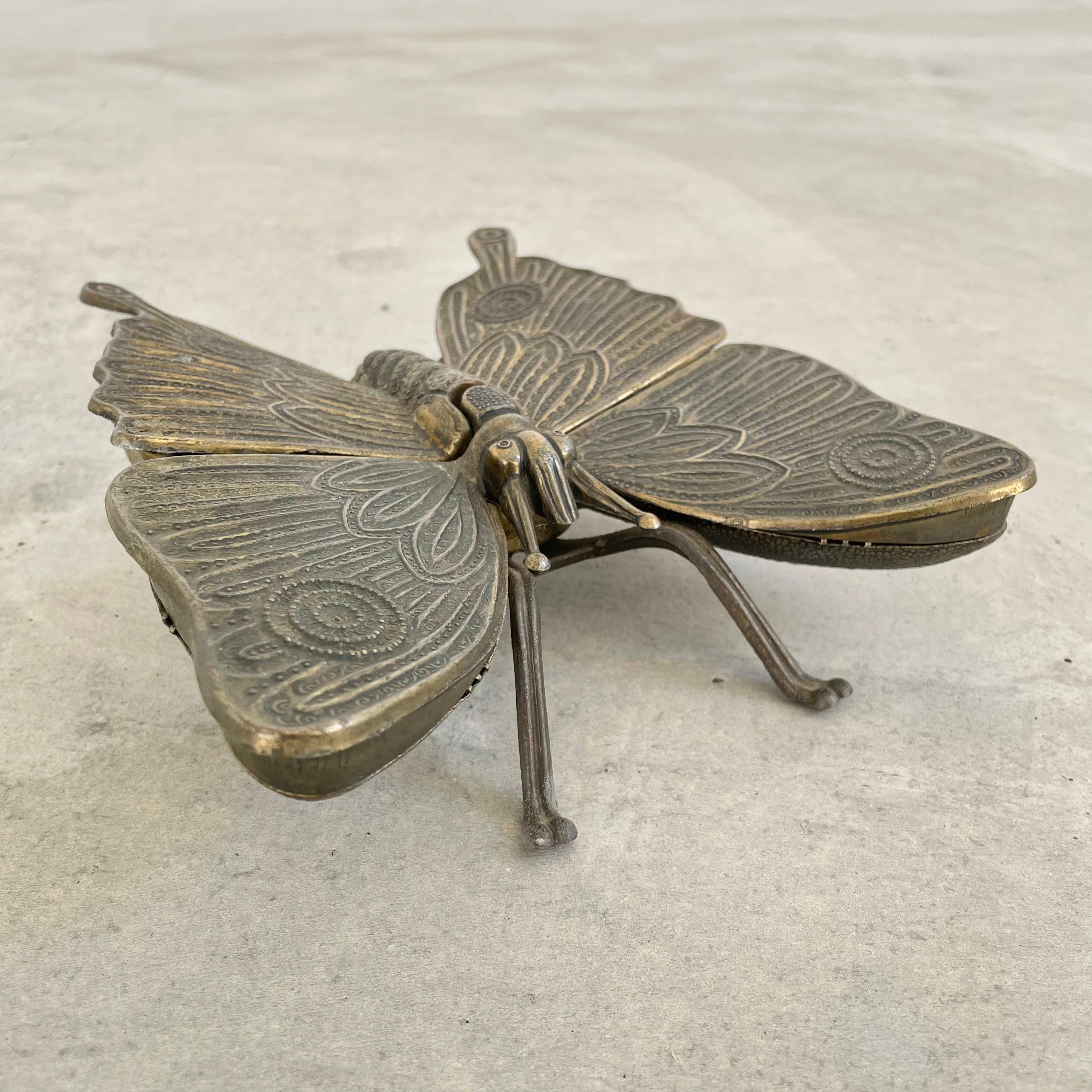 Metal Vintage Italian Butterfly Ashtray