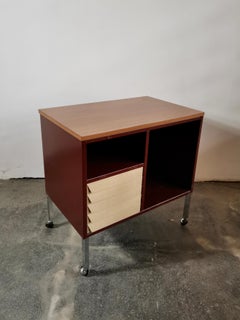 Vintage Italian Cabinet on Wheels, 1970s